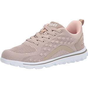 Propét TravelActiv Axial, Scarpe da Ginnastica Donna, Tortora Peach, 38.5 EU XX-Larga