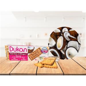 Dukan Biscotti Crusca D'avena Al Gusto Di Cocco - 6 Monoporzioni, Ideali per la Dieta Dukan