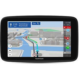 TomTom Navigatore Satellitare Auto GO Discover, 6 Pollici, con Traffico, Tutor, Autovelox, Mappe Mondo, Aggiornamenti Veloci Tramite WiFi, Parcheggi, Prezzi Benzina, Supporto Reversibile Magnetico