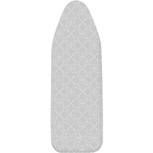 Wenko Copertura dell'asse da stiro Alu S - Copriasse da stiro, rivestito in alluminio, imbottitura in materiale espanso, Easy-Clip, Cotone, 33 x 112 cm, Multicolore
