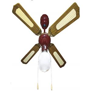 Vinco - Ventilatore da soffitto, mod. 70919, 3 velocità, 4 pale, 1 luce, selettore di rotazione, diametro: 105 cm
