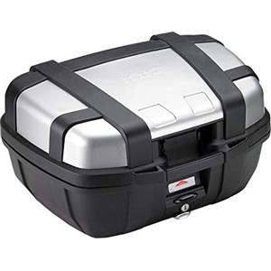 GIVI Bauletto Trekker TRK52N 52 Litri in Alluminio con Sistema MONOKEY per 2 Caschi Modulari