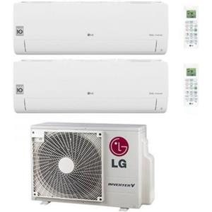 LG Climatizzatore Dual Split Inverter Libero Smart 9000 12000 BTU con Wi-Fi Integrato e Gas R-32