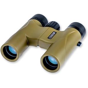 Carson Stinger - Binocolo compatto, 10 x 25 mm, per bird watching, caccia e viaggi, M, colore: Verde oliva