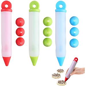Niuhong 3 Pcs Penna Decorativa Silicone Torta Torte Lettera Ugello Sac à Poche Multifunzione Decorare Cucina Per Decorare Pasticcini Crema Glassa Al Cioccolato Scrivere e Decorare Fai Da Te