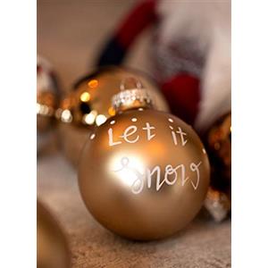 KREBS & SOHN Heitmann Deco - Set di 12 palline di Natale in vetro, da appendere, 8 cm, marrone/argento/oro, diametro: 8 cm.