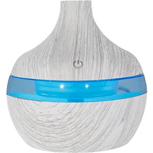 Jetcloud Diffusore di oli essenziali con Luci Colorata Umidificatore Ultrasuoni con Diffusore di aromi 300ml Diffusori Aromaterapia Ambiente Legno per Camera da letto Ufficio (bianco)