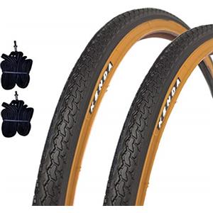 Kenda 2 COPERTONI Kenda 26 X 1 3/8 (37-590) + CAMERE D'Aria Pneumatici STRADALI Nero para CITYBIKE Vintage