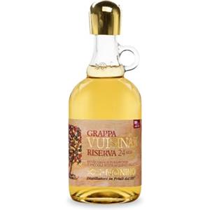 Nonino Distillerie Nonino dal 1897, Grappa Vuisinar Riserva 24 mesi, invecchiata in piccole botti di ciliegio - Bottiglia in vetro da 700 ml
