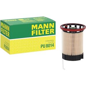 MANN-FILTER PU 8014 Filtro Carburante - Cartuccia, Altezza 168mm, Diametro Esterno 94mm, Rimuove Impurità e Acqua
