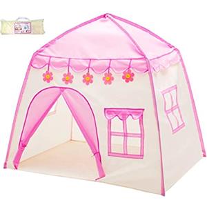 Floving pieghevole per bambini, tenda da gioco per bambini, tenda pop-up per interni ed esterni, casetta giocattolo per la conservazione dei giocattoli, con borsa per il trasporto (Rosa)