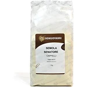 BONGIOVANNI FARINE E BONTA' NATURALI Semola Rimacinata Grano Senatore Cappelli 1Kg BIO