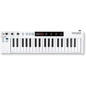 Arturia KeyLab Essential 88 mk3 Tastiera Controller MIDI Universale per Produzione Musicale - Con Software Professionale, 88 Tasti, 9 Encoder, 9 Fader, Ruote di Modulazione/Intonazion, 8 Pad - Bianca