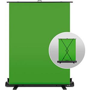 Elgato Green Screen, pannello chroma key retrattile per rimuovere lo sfondo, tessuto antipiega, installazione ultrarapida, per streaming, videoconferenze, su Instagram, TikTok, Zoom, Teams, OBS