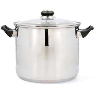 Quid Habitat Pentola in acciaio inox 22 x 18 cm - 680 cl in acciaio inox adatto a induzione 100% igienico