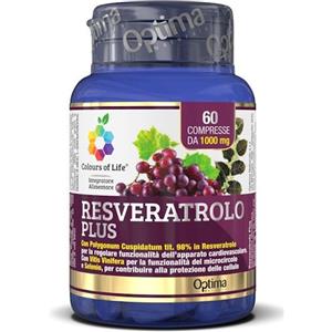 COLOURS OF LIFE Optima Resveratrolo Plus Integratore Microcircolo 60 Compresse