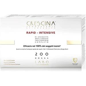 CRESCINA LABO Crescina Transdermic RAPID-INTENSIVE Doppio Trattamento Anticaduta e Ricrescita 200 Donna 20+20 Fiale