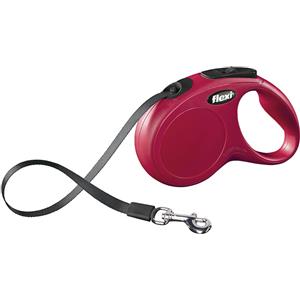 CAMON SpA Guinzaglio New Classic Rosso con Fettuccia - 5 mt Taglia S