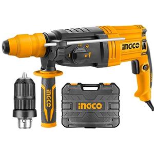 Ingco Rgh9528-2 Trapano Tassellatore 950 W Martello Demolitore Sds Plus Scalpellatore Professionale Doppio Mandrino In valigetta