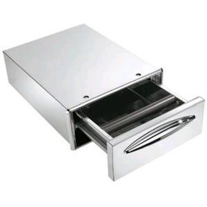 Modulo Inox ICCBP40 Cassetto Caffè in Acciaio Inox AISI 304 con Profondità 45,6 cm e Angoli Arrotondati