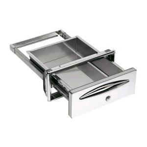 Modulo Inox ICCSPC40 Cassetto Servizi in Inox AISI 304 con Profondità 44,4 cm e Chiave di Sicurezza