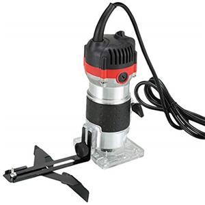 MisFox Fresatrice Legno, 220V 30000 RPM Elettrofresatrice Fresatrice Fresa con Strato Laterale Trasparente per Lavorazione del Legno Rifinitura Scanalatura Intaglio