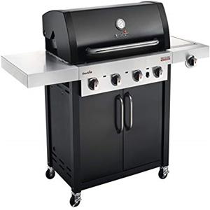 Char-Broil Professional Serie 4400 B - Griglia Barbecue a Gas con 4 Fuochi con Tecnologia TRU-Infrared e Fuoco Laterale, Finitura Nera