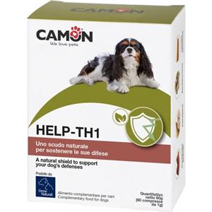 Camon Help-TH1 - Alimento Complementare per Cani e Gatti - 30 Compresse con Funghi Adattogeni e Thè Verde