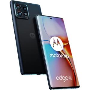 Motorola edge 40 pro (Display 6.67 curved pOLED 165Hz FHD+, 5G, 50+60MP, Qualcomm Snapdragon 8 Gen 2, 4600 mAH caricatore 125W, 12/256GB, Dual SIM, IP68, Android 13, Cover Inclusa), Nero
