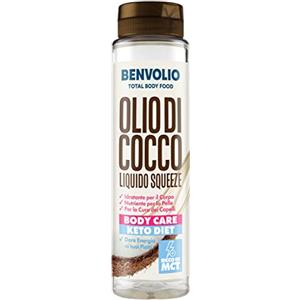 BENVOLIO Olio di Cocco Liquido Squeeze MCT Oil - BENVOLIO 1938 | 250ml - KETO Diet Paleo Vegan 100% Vegetale Bulletproof Coffee Coconut Oil Olio di Cocco Corpo e Capelli Alimentare