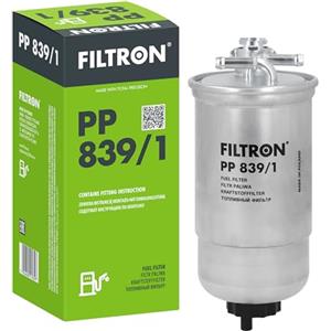 FILTRON PP 839/1 Filtro Carburante - Altezza 195mm, Diametro 88mm, Entrata e Uscita 8mm