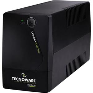 Tecnoware Power Systems - UPS ERA PLUS 750 VA,Gruppo di Continuità,Protezione Sbalzi Corrente e Blackout, Autonomia 10min PC e 40min Modem,AVR, Silenzioso,2 Prese Schuko, PC, Modem, Videosorveglianza