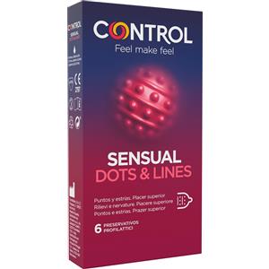 THERAS CONSUMER HEALTH Srl CONTROL SENSUAL DOTS&LINES 6PZ-OFFERTISSIMA-ULTIMI PEZZI-ULTIMI ARRIVI-PRODOTTO ITALIANO-