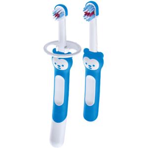 MAM Learn to Brush Set Spazzolino per Bambini - 5 Mesi, Apprendimento in 2 Fasi con Training Brush e Baby's Brush