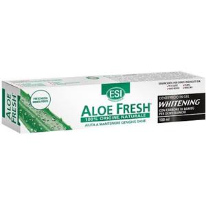 ESI Aloe Fresh Whitening - Dentifricio in Gel Sbiancante Naturale con Carbone di Bambù, 100ml