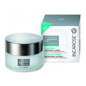 Incarose Crema Concentrato Puri Staminali 50ml - Trattamento Viso Non Untuoso con Cellule Staminali di Uva, Mela e Gardenia