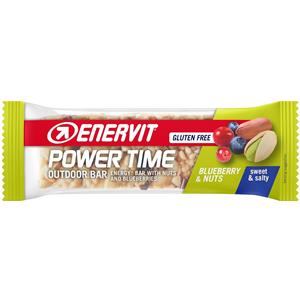 Enervit Power Time Barretta Energetica Arachidi e Mirtilli 30g - Snack Senza Glutine Ricco di Vitamine