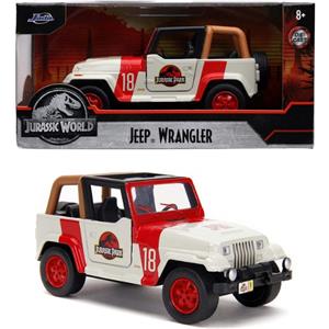 Simba Jeep Wrangler Jurassic Park in Scala 1:32 - Modellino Die-Cast con Parti Apribili e Pneumatici in Gomma