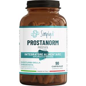 SIMPLYDÌ Integratori Alimentari a base di Serenoa Repens e Foglie di Ortica - Alto dosaggio 640 mg - Funzionalità della Prostata - 90 Capsule, Made in Italy
