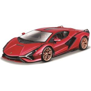 Burago Bburago B18-21099R 1:24 Lamborghini SIAN FKP 37 Rosso, Disegni e Colori Assortiti