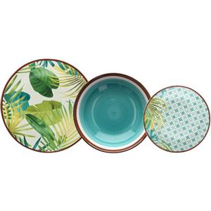 TOGNANA Metropolis Jungle Set 18 piatti decorati