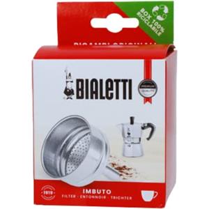 Bialetti Ricambi, Include 1 Filtro a Imbuto, Compatibile con Moka Express, Fiammetta, Break, Dama, Moka Timer e Rainbow (6 Tazze)