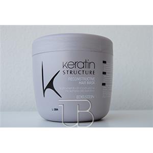 EDELSTEIN s.n.c. KERATIN STRUCTURE HAIR MASK 500 ML Maschera Ricostruzione per Capelli Danneggiati o Trattati Chimicamente