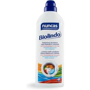 Nuncas Biolindo - Detersivo Lavatrice Capi Bianchi e Colorati - 1000ml