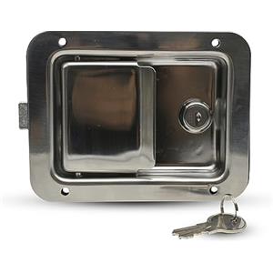 DOJA Barcelona | Serratura Camion | 1 Pz | Serrature Antifurto Rimorchio | 120x92x36mm | Acciaio Inossidabile | Chiusura di Sicurezza | Maniglia Cassetta Camion, Blocco Porta Furgone