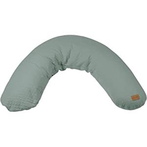 BÉABA, Big Flopsy, Cuscino Allattamento/Gravidanza, Cuscino Gravidanza/Maternità, Multifunzionale, Adatto per Dormire/Allattare, Sostegno, Rilassamento e Comfort Ottimale, Fiore di cotone, verde