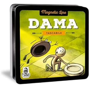 Cranio Creations - Magnetic Line, Dama, Un Grande Classico In Versione Tascabile E Magnetica, Edizione in Lingua Italiana, CC354