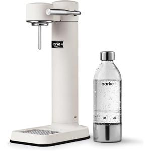Aarke Carbonator 3 Gasatore d'acqua e Bottiglia, Finitura Bianca Opaca
