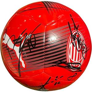 ACM 1899 Pallone Bianco Ufficiale Autografato Firmato Giocatori A.C. Milan