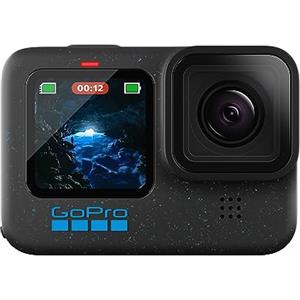 GoPro HERO12 Black - Action camera impermeabile con video Ultra HD 5.3K60, foto da 27 MP, HDR, sensore di immagine da 1/1,9, streaming live, webcam, stabilizzazione